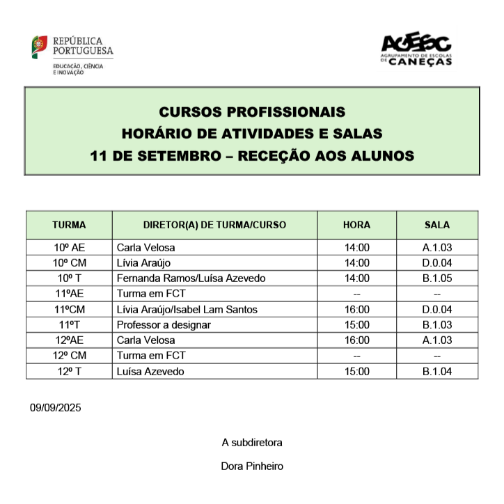 CPROF Atividades 11 setembro